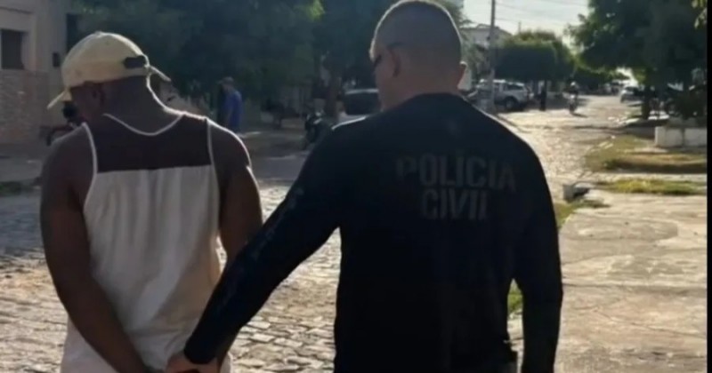 Pol�cia Civil prende homem condenado por crimes patrimoniais em Patos