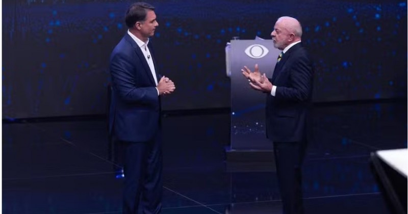 Trackings p�s-debate mostram empate entre Lula e Fl�vio Bolsonaro na disputa presidencial