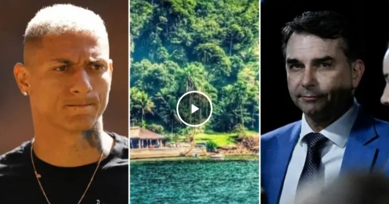 S�cio de Fl�vio Bolsonaro tenta impedir Richarlison de publicar sobre ilha em Angra