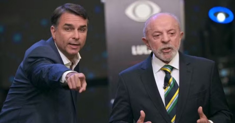 Pesquisa Quaest: rejei��o de Fl�vio Bolsonaro vai a 52%, a de Lula cai de 52% para 47%