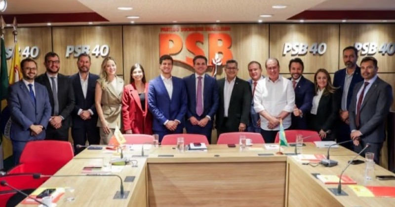 PSB e PDT anunciam apoio � reelei��o de Hugo Motta na presid�ncia da C�mara dos Deputados