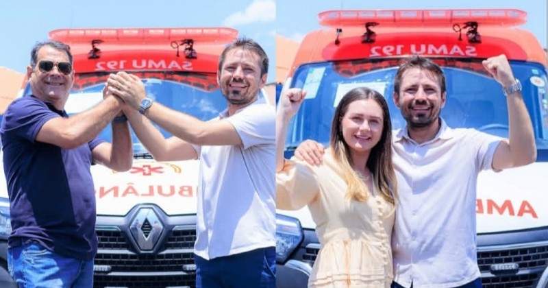Cacimba de Areia � contemplada com nova ambul�ncia USB do Governo Federal