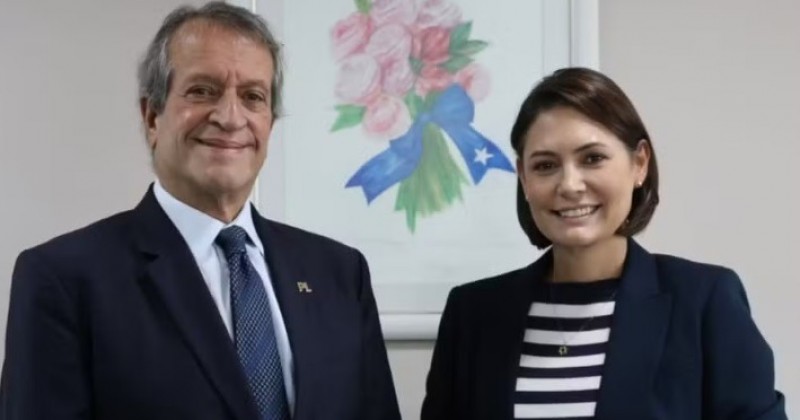 Valdemar se re�ne com Michelle Bolsonaro para definir futuro do Bolsonarismo ap�s fuga de Fl�vio