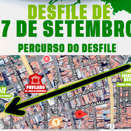 STTrans divulga pontos de bloqueio para o desfile cvico de 7 de setembro em Patos
