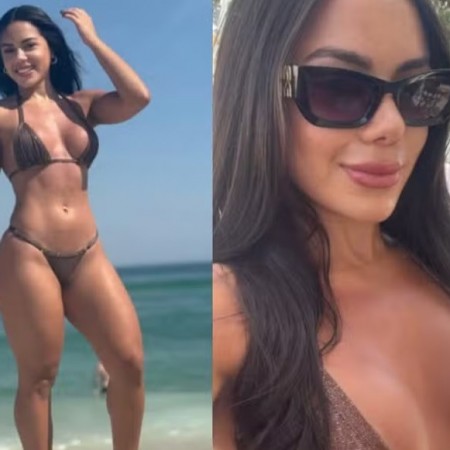 Apaixonado! Romrio se derrete e reage a foto da namorada na praia