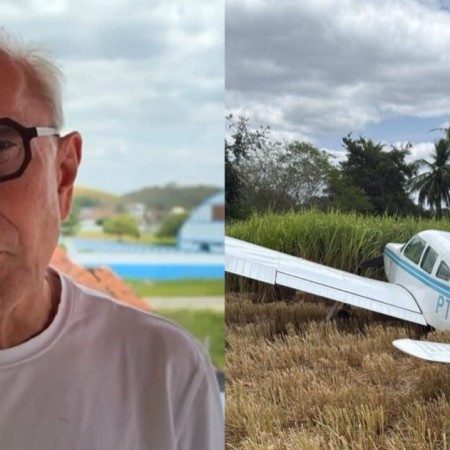 Ccero Lucena relata que avio perdeu potncia e precisou descer em capinzal
