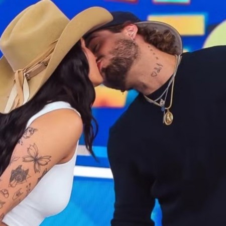 Primeiro beijo pblico de Ana Castela e Z Felipe repercute na web e fs vo  loucura