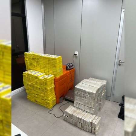 Operao da Polcia Federal apreende mais de 450 kg de drogas em residncia e prende mulher na Capital