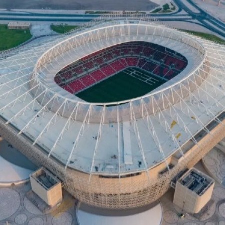Estdio que ser casa do Flamengo no Intercontinental  de material reciclado
