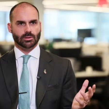 Hugo Motta diz que Eduardo Bolsonaro j alcanou nmero de faltas para ter mandato cassado