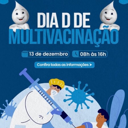 Patos realiza Dia D de Multivacinao neste sbado com foco em HPV, Influenza e Bronquiolite (VSR)