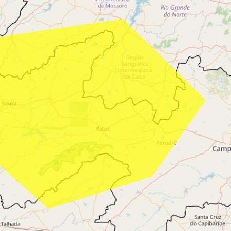Inmet emite alerta de baixa umidade para Patos e mais 124 cidades da Para�ba