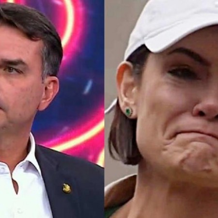 Michelle Bolsonaro desabafa ap�s supostos ataques de Fl�vio Bolsonaro: 'Lixo'