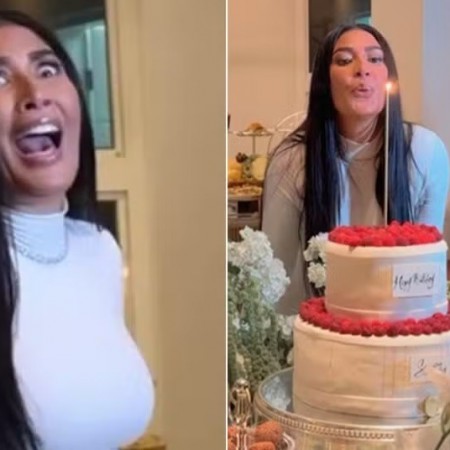 Simaria celebra os 44 anos com a fam�lia e se choca com pedido do filho