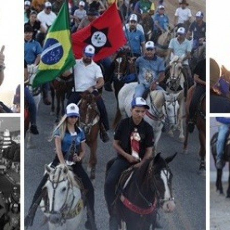 Cavalgada no Jo�o Pedro de Cacimba de Areia tem f�, cultura e tradi��o e ben��o dos vaqueiros 