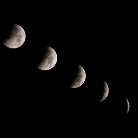 Eclipse lunar parcial: veja fotos do fen�meno pelo mundo