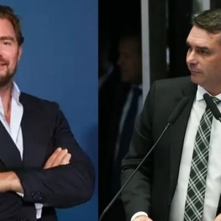 Fl�vio Bolsonaro viajou em 2025 em jatinho de Vorcaro e de investigado no caso INSS