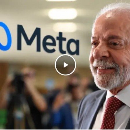 Meta admite restri��es a contas de Lula e recomenda��o irregular de Fl�vio Bolsonaro