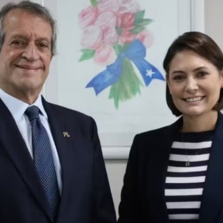 Valdemar se re�ne com Michelle Bolsonaro para definir futuro do Bolsonarismo ap�s fuga de Fl�vio