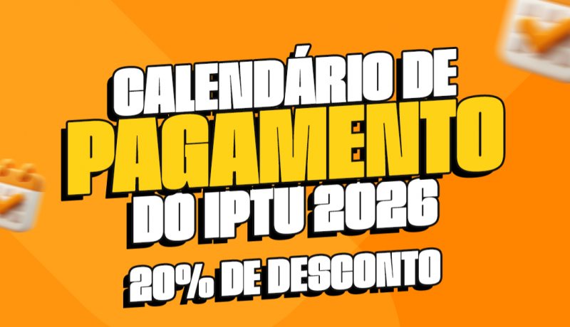 Aten��o para os prazos de pagamento de IPTU em Patos para concorrer a carro e motos