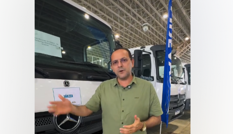 Prefeito de V�rzea agradece caminh�o-pipa destinado ao munic�pio atrav�s de emenda do deputado Hugo Motta