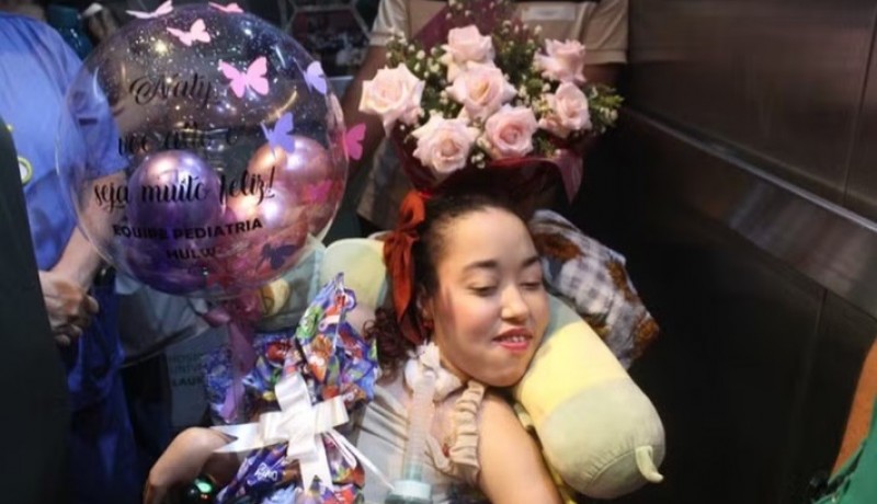 Paraibana internada com doen�a rara tem alta ap�s mais de 10 anos