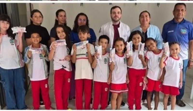 Escola da Rede Municipal de Cacimba de Areia recebe a��es do Programa Sa�de na Escola 
