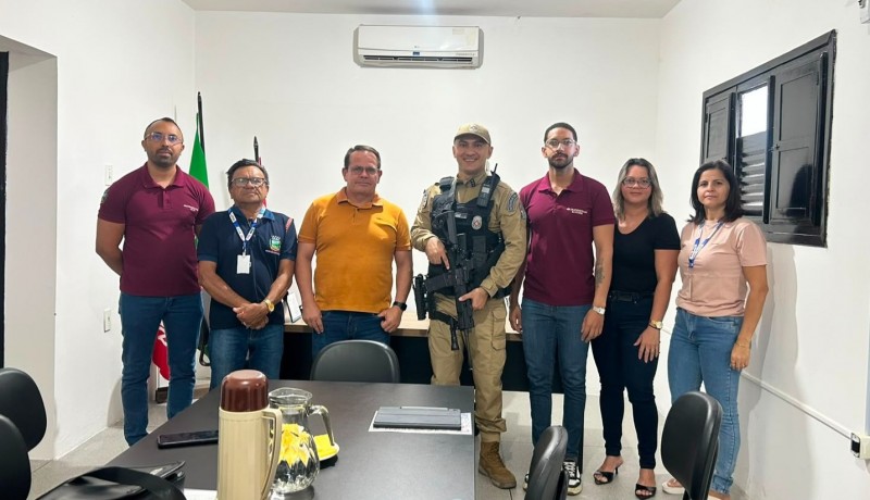 Prefeitura e PM realizam alinhamento sobre plano de seguran�a para Jo�o Pedro de Cacimba de Areia