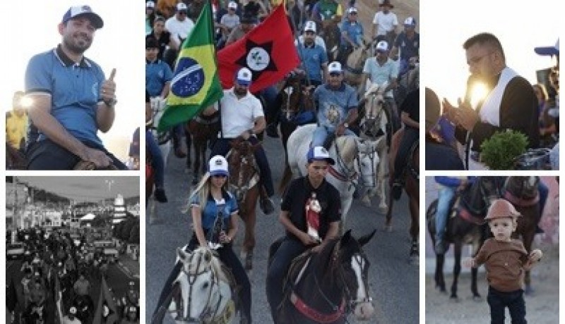 Cavalgada no Jo�o Pedro de Cacimba de Areia tem f�, cultura e tradi��o e ben��o dos vaqueiros 