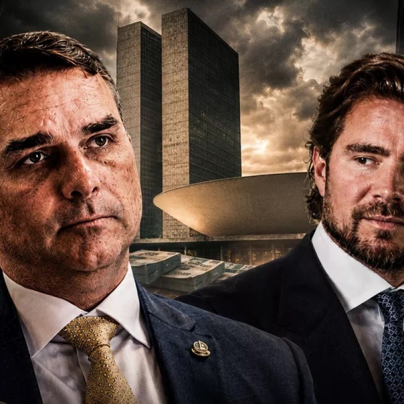 Aliados admitem que proximidade de Flavio Bolsonaro com Vorcaro � um 'golpe fatal' na campanha