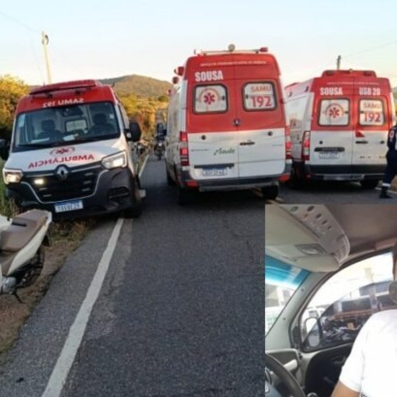 Acidente mata motorista da Secretaria de Sa�de de Sousa na PB-384, em frente � casa de familiares