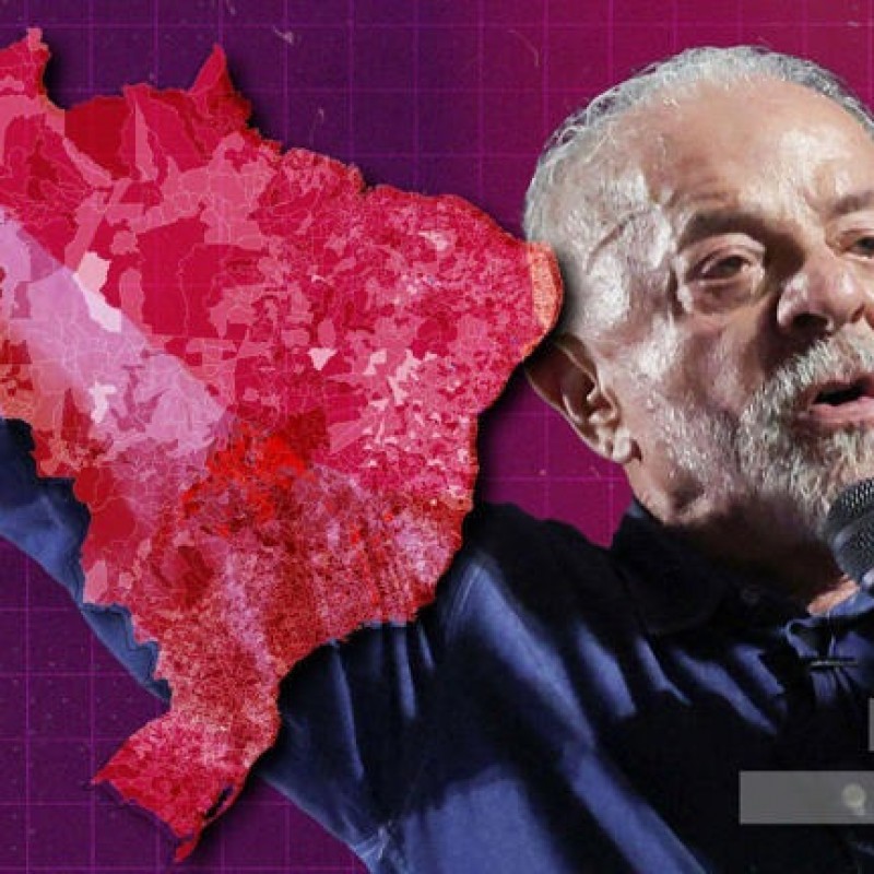 O mapa que revela avan�o generalizado de Lula no 2� turno: petista s� piorou em quatro de 5.571 munic�pios