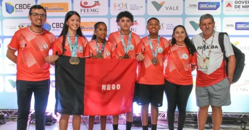 Dupla de Patos ganha medalha nos Jogos Escolares Brasileiros; PB conquista 16 medalhas, com todos do Sertão