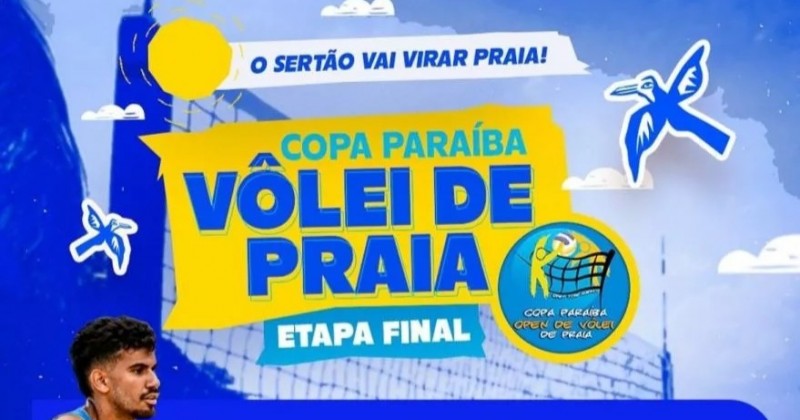 Final da Copa Paraíba transformará Areia de Baraúnas na capital do vôlei de praia