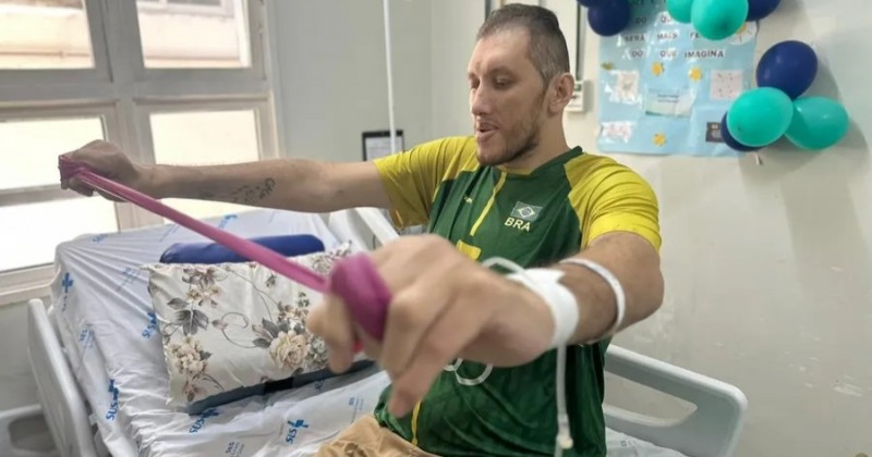 Ninão recebe alta hospitalar após amputar segunda perna