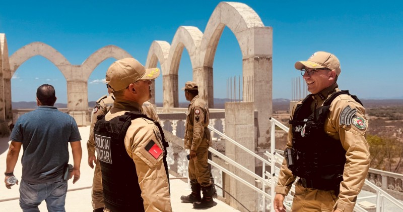 PM e Corpo de Bombeiros realizam vistoria no Santuário Deus Pai Todo Poderoso, em Malta