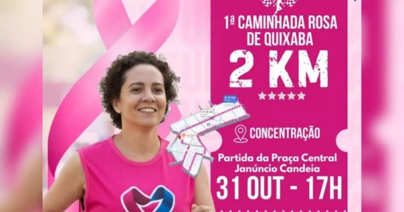 Quixaba realiza sua 1ª Caminhada Rosa nesta sexta-feira (31)