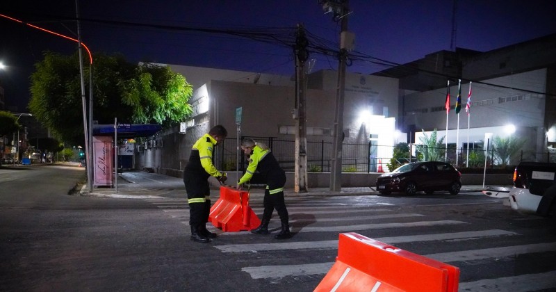STTrans interdita trecho da Avenida Pedro Firmino em Patos nesta quarta-feira (08)